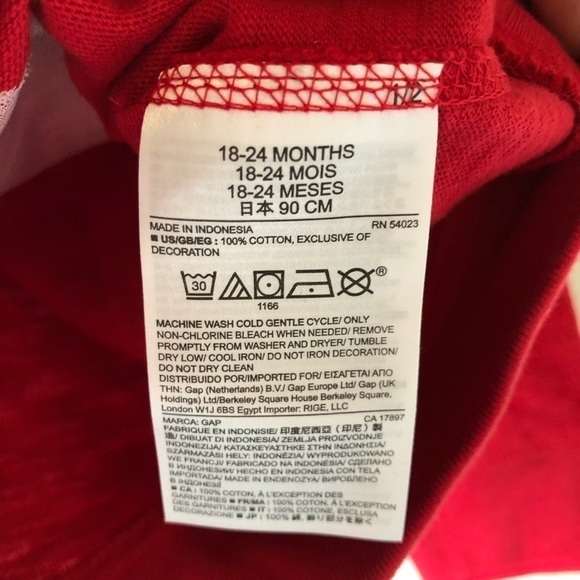 Baby Gap Red Santa Christmas Sweater 18-24 M - Picture 6 of 7